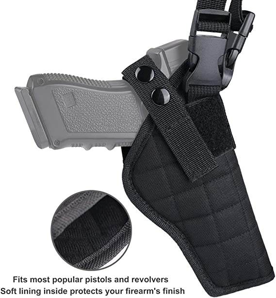 Nylon Cross Harness Vertical Concealed Carry Shoulder Holster 7