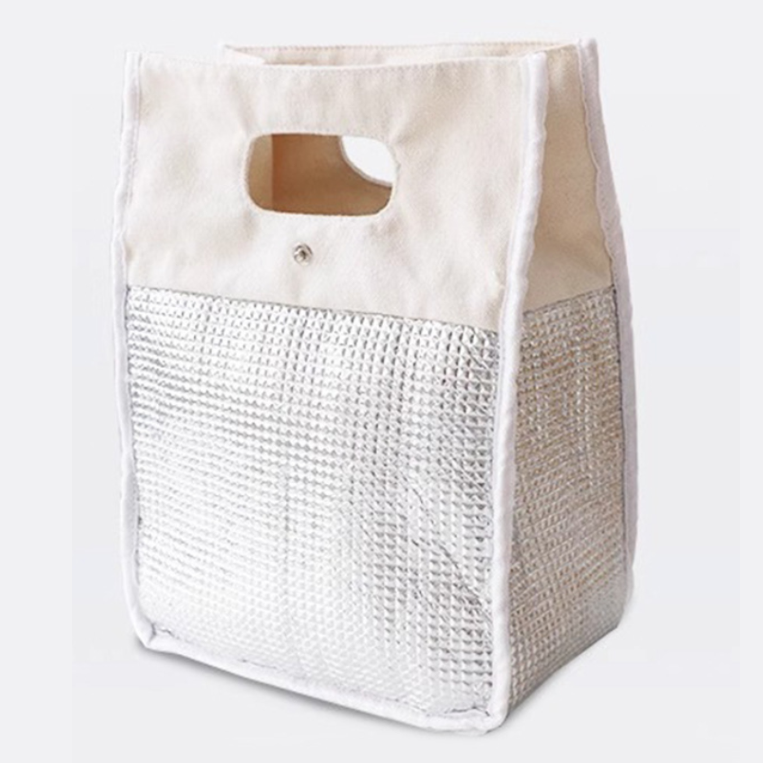 Canvas Aluminum Foil Insulation Lunch Bag 3