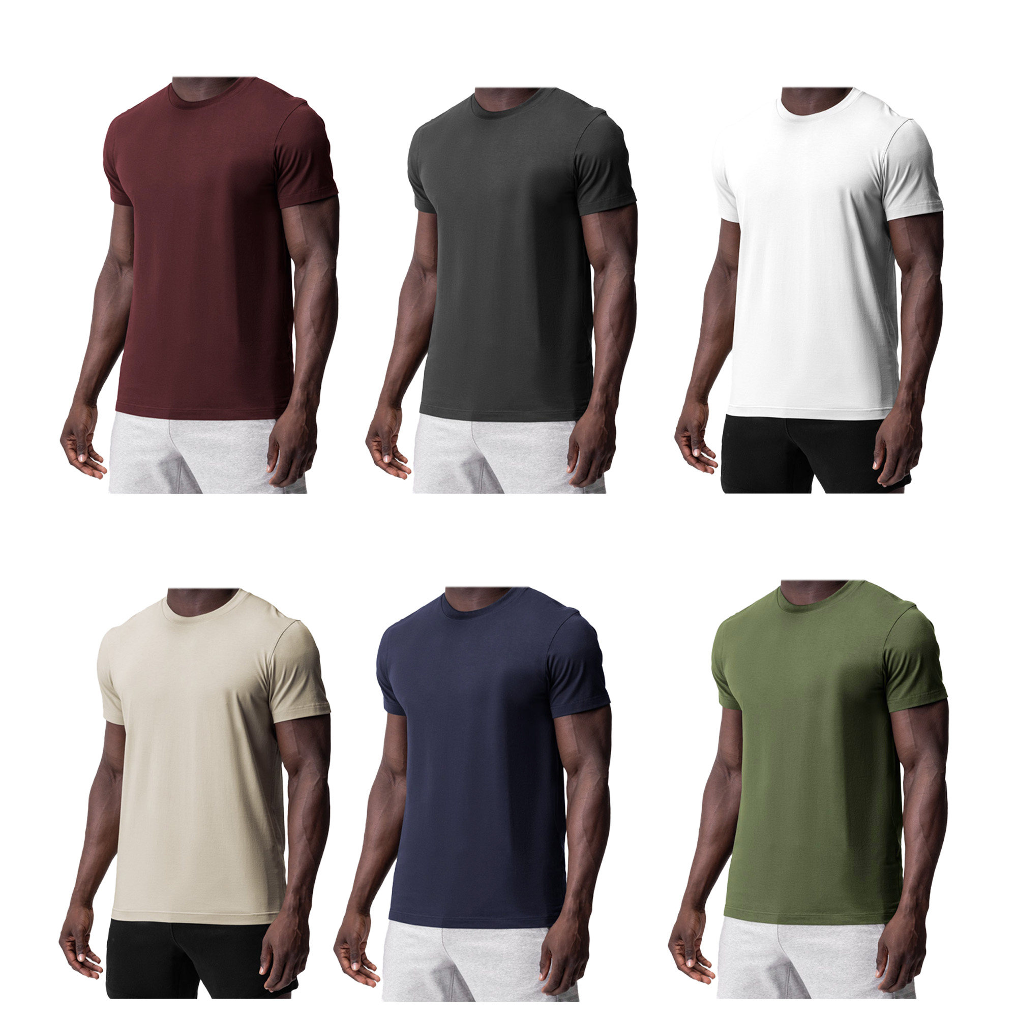 MOQ 50 Men's Athletic Quick Dry T-Shirt 3