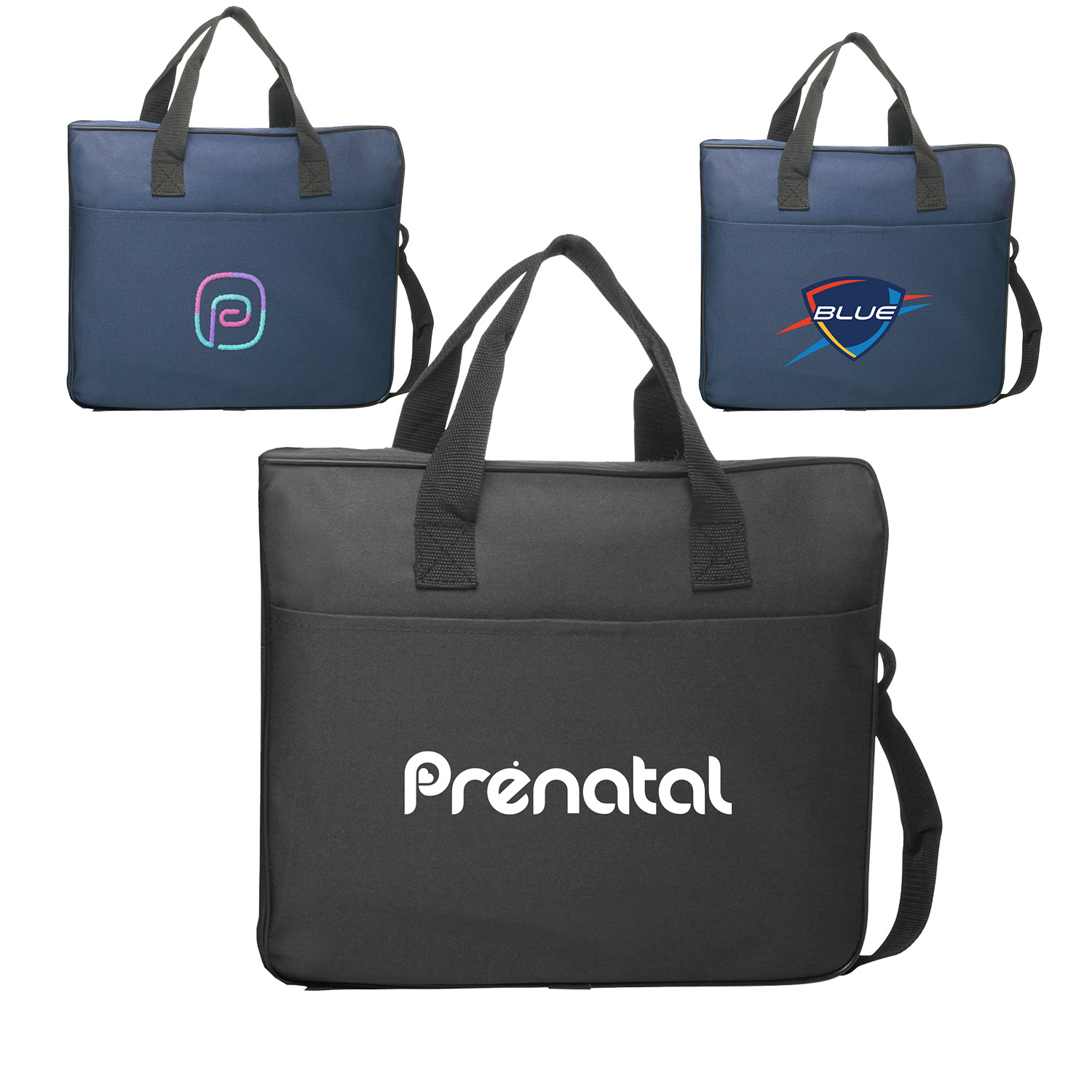 Laptop Bag - Polyester laptop bags w/ Shoulder strap & Zip 2