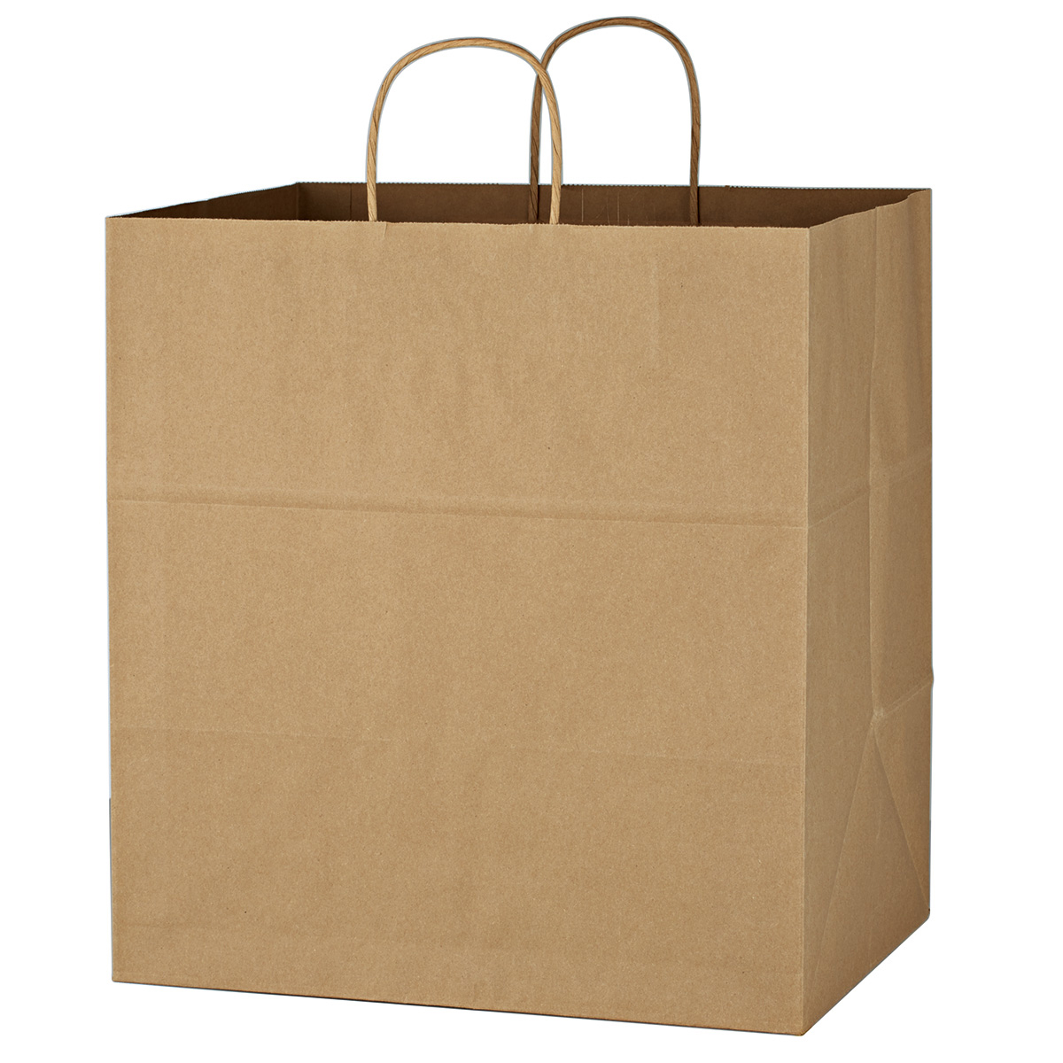 Kraft Paper Brown Shopping Bag - 14" x 15" 3