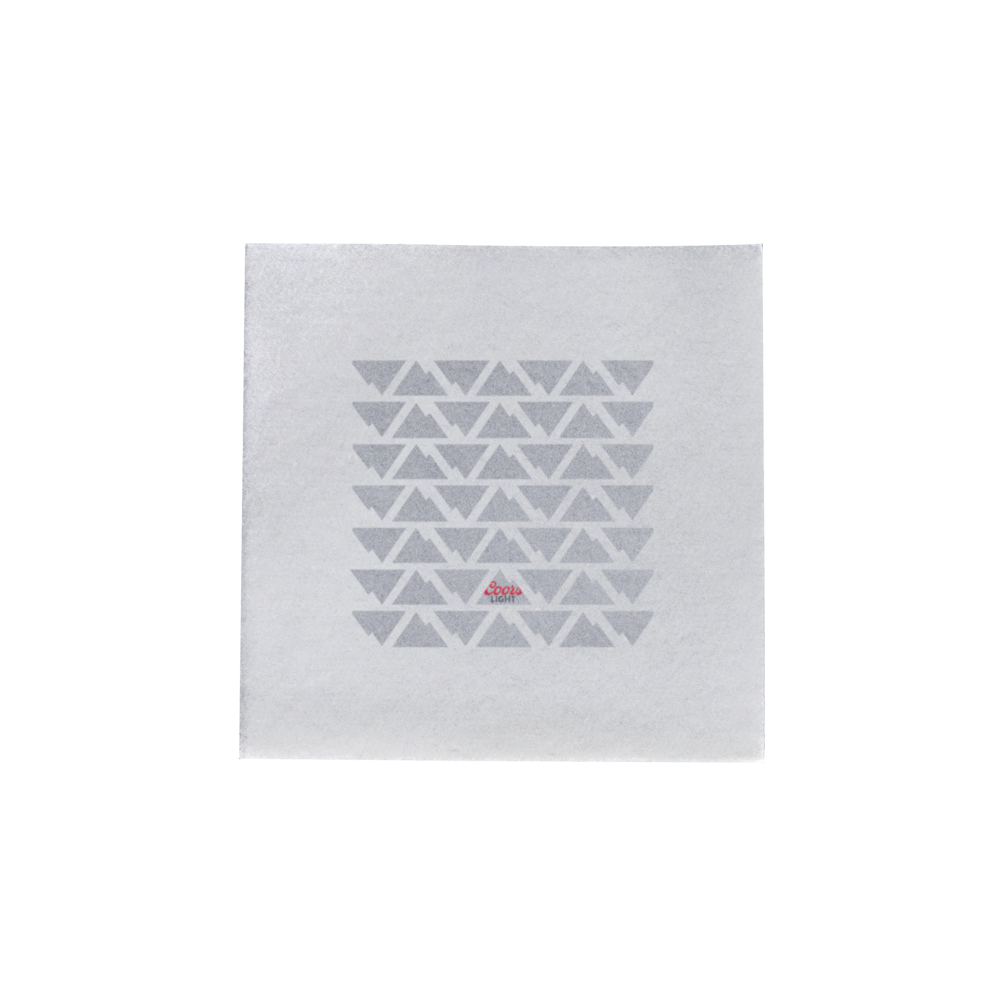 Almost Linen Beverage Napkin 1 Ply Heavy Weight 1/4 Fold White Digital Print 12