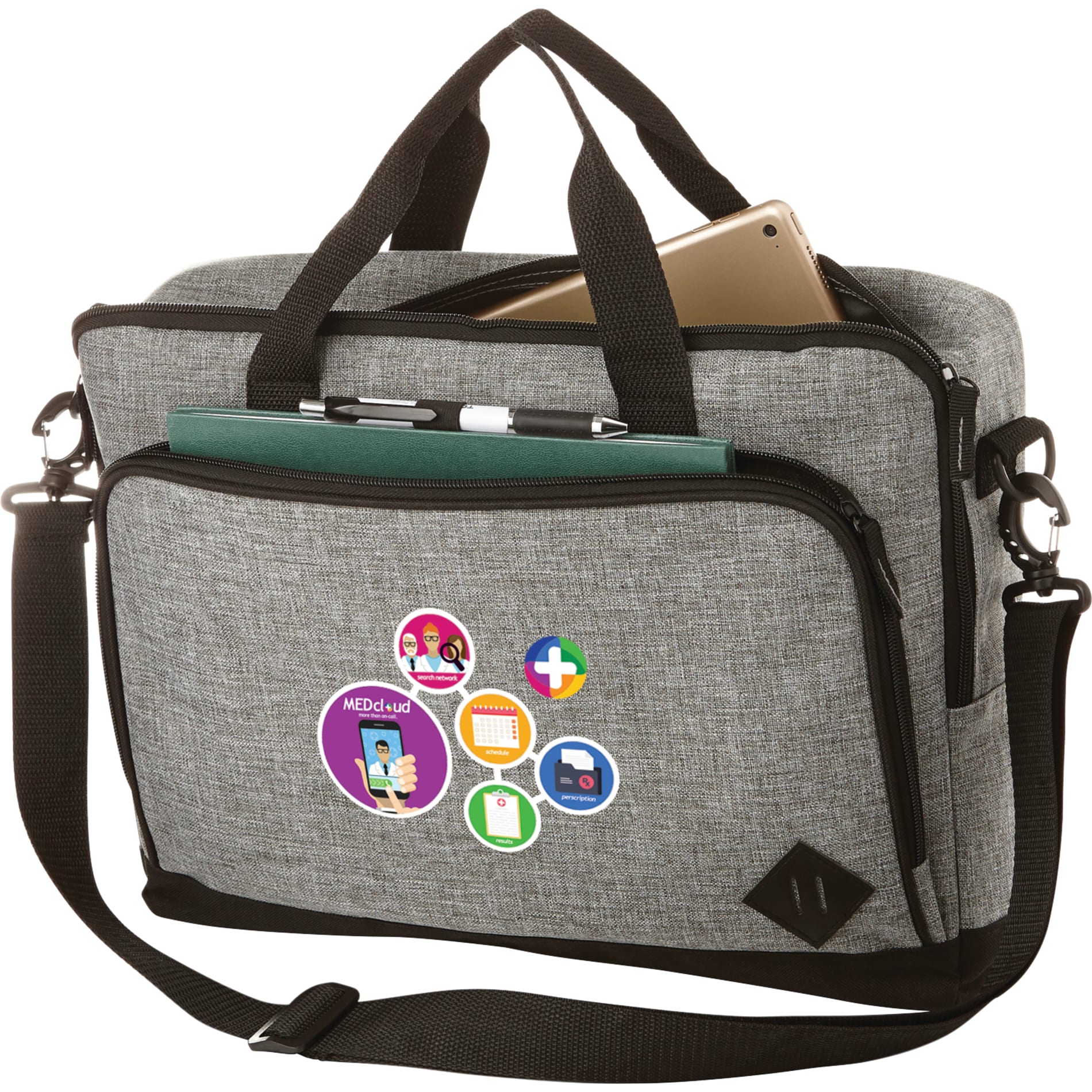 Graphite 15" Computer Briefcase 14