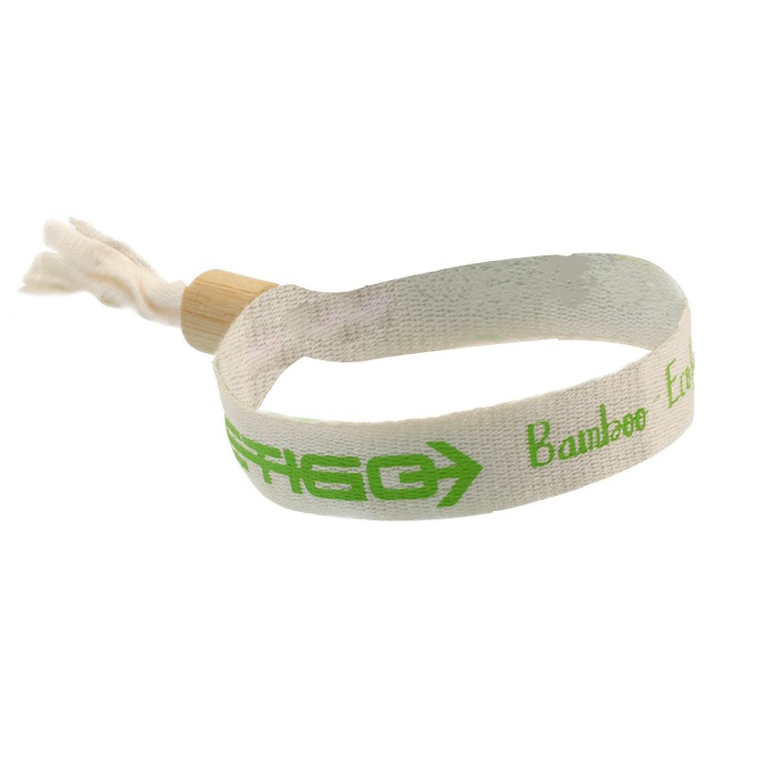 1/2" Eco-friendly Bamboo Two-way Lock Reusable Event Wristbands