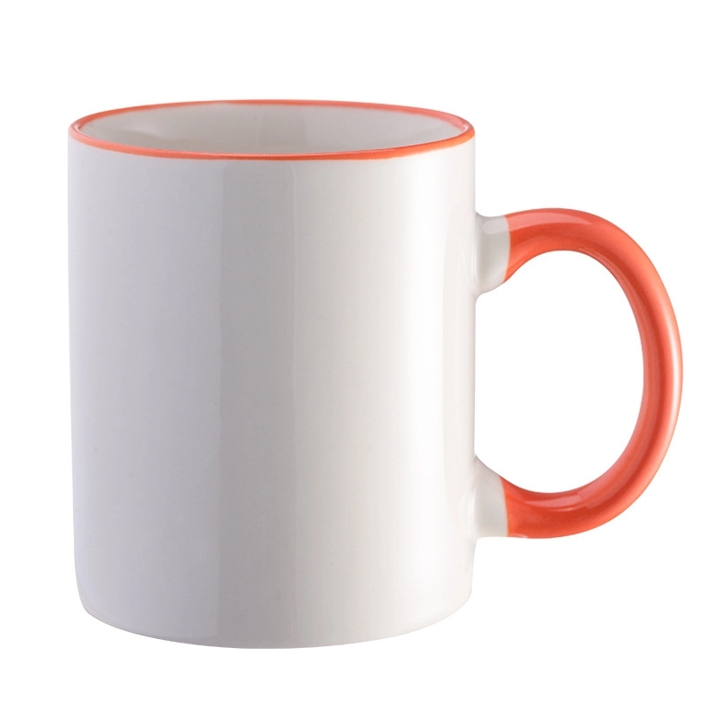 Custom 11 oz Smooth Ceramic Coffee Mug 4
