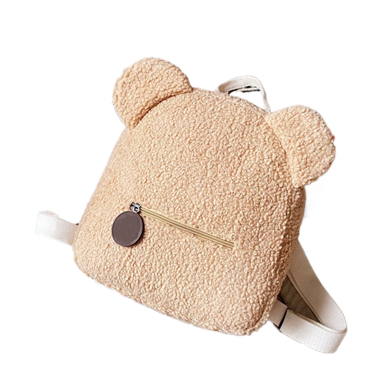 Compact Lightweight Adorable Plush Bear Backpack 7