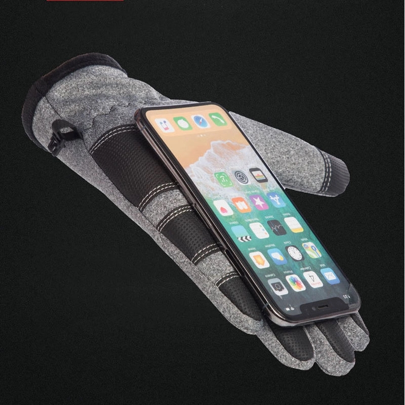 Custom Touch Screen Gloves for Men Skiing and Outdoor Work 7