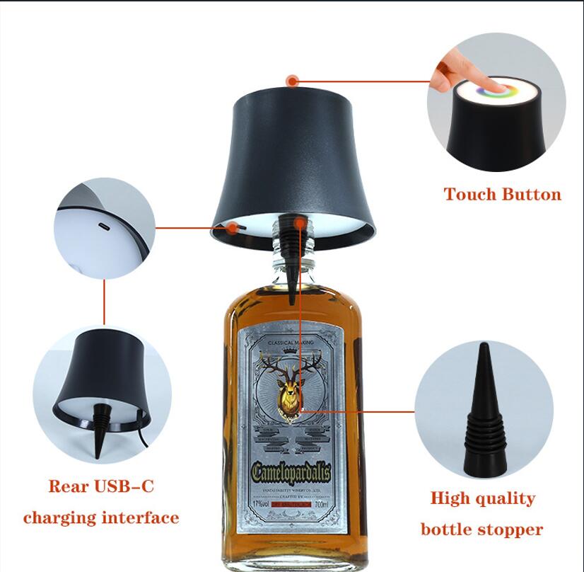 Portable Led Wireless Bottle Lamp 3
