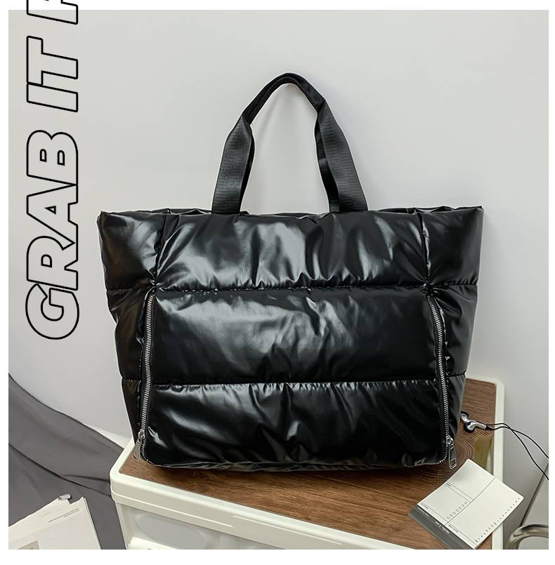 Down Cotton-Padded Ladies Crossbody Bag Female Tote 4