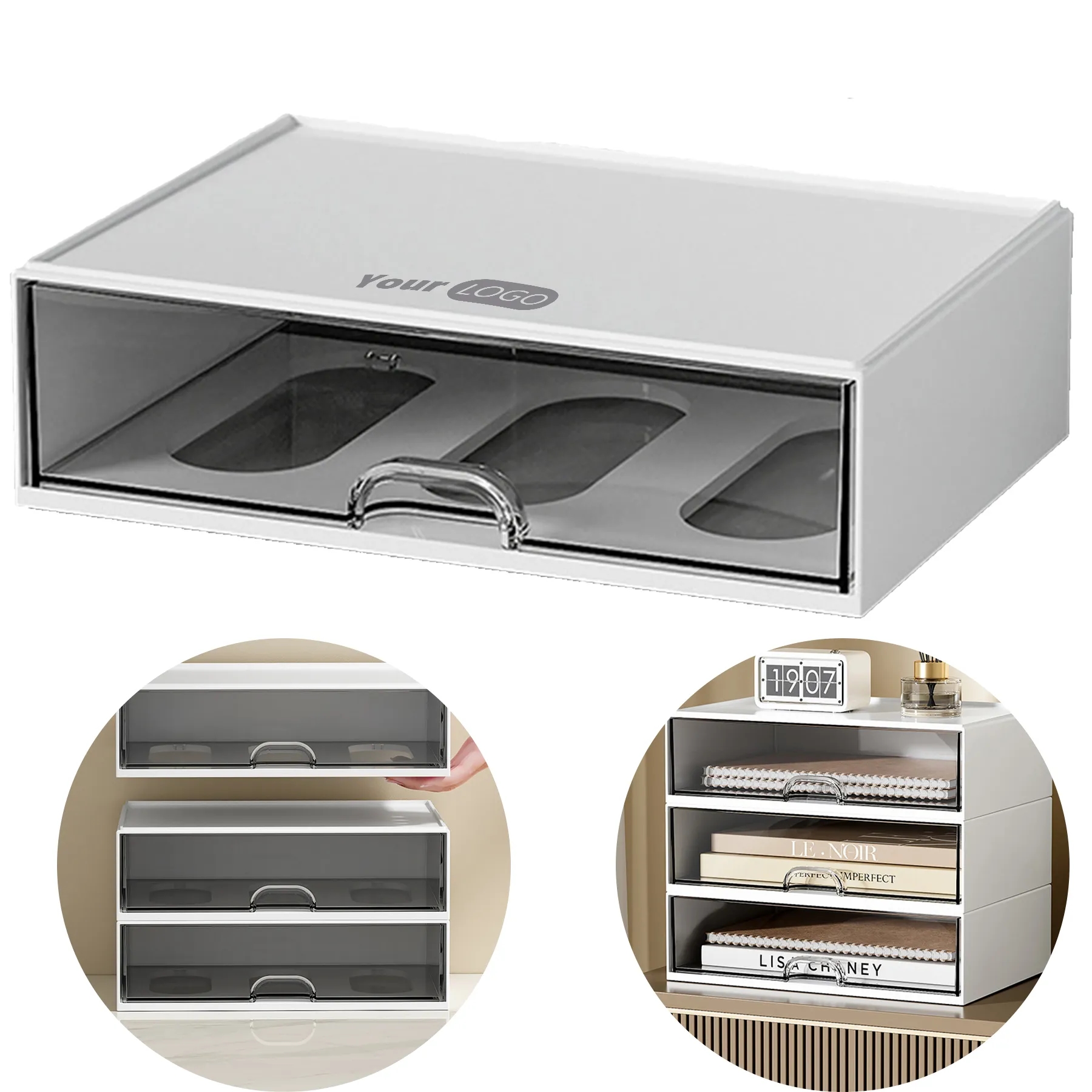 Plastic Single-Layer Transparent Storage Box 1