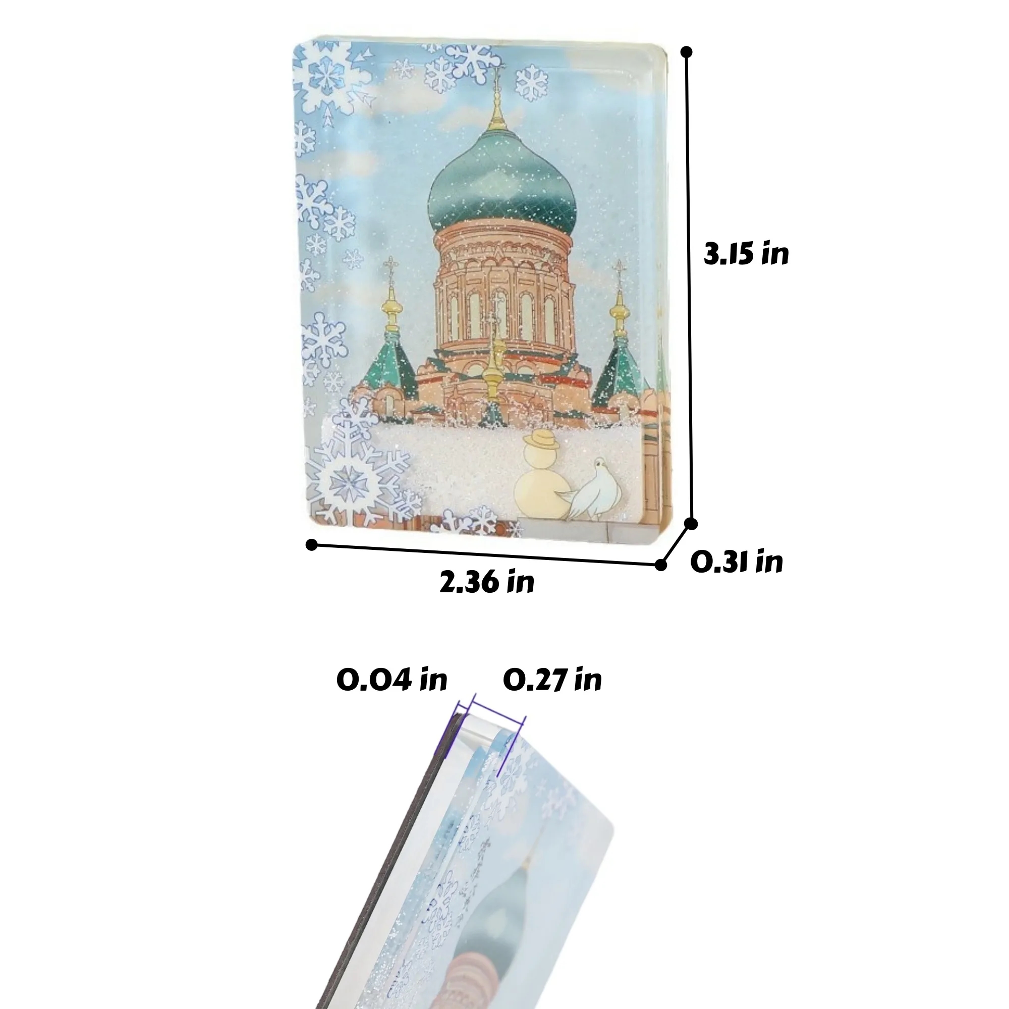Liquid Sand Acrylic Fridge Magnet Decorative 3