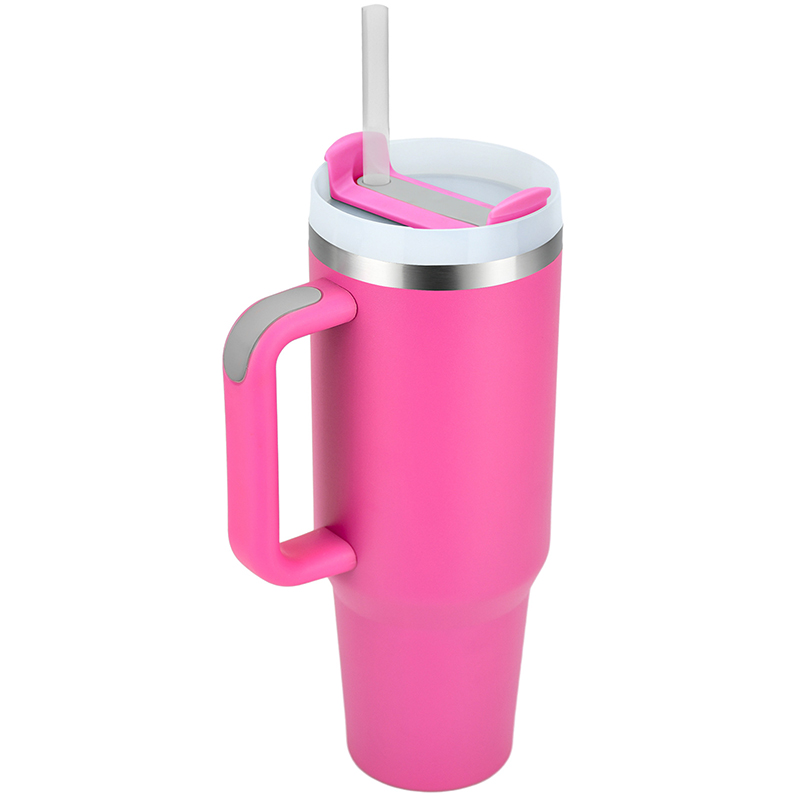 40oz Stainless Steel Insulated Tumbler with Handle 7