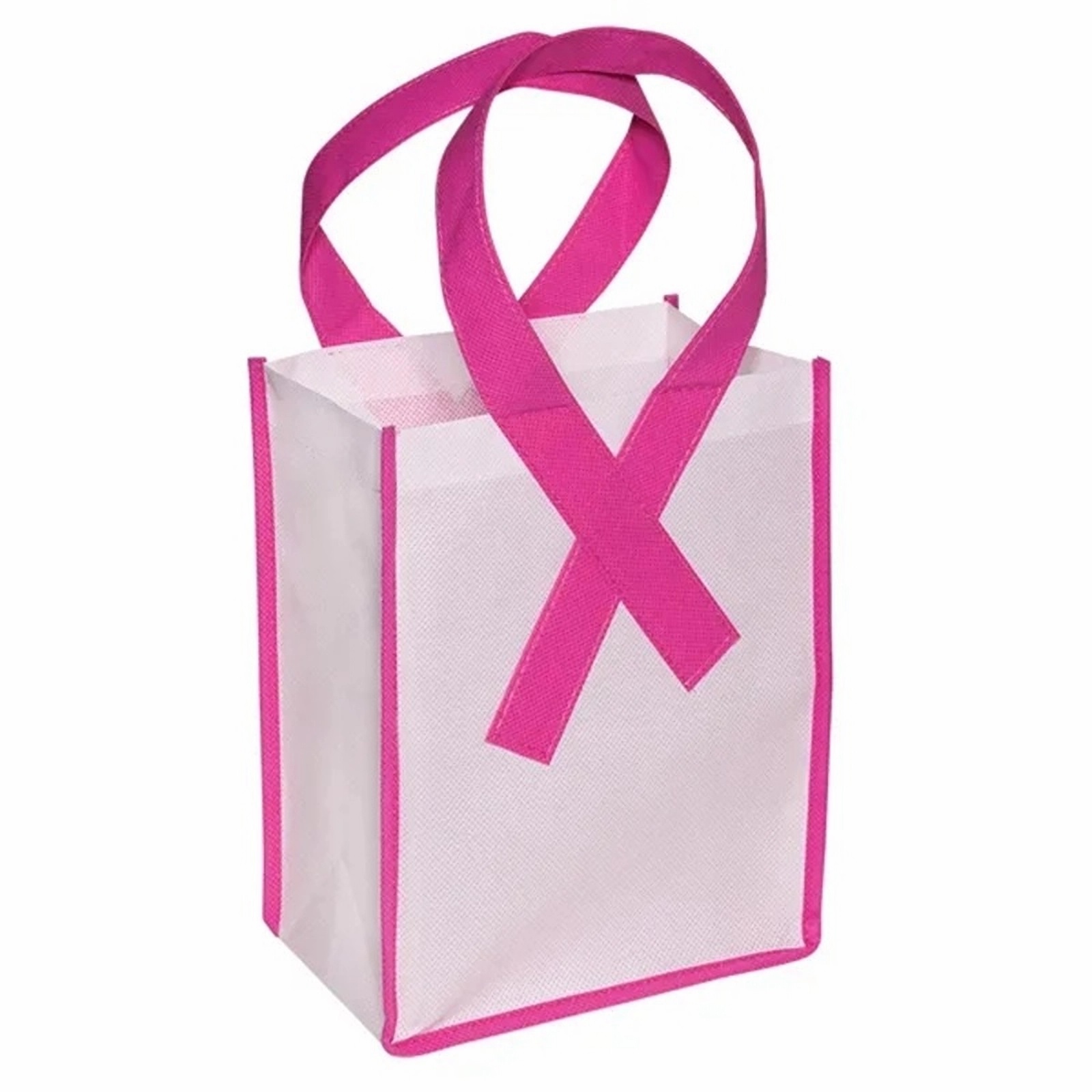 Breast Cancer Awareness Pink Grocery Tote Bag 1