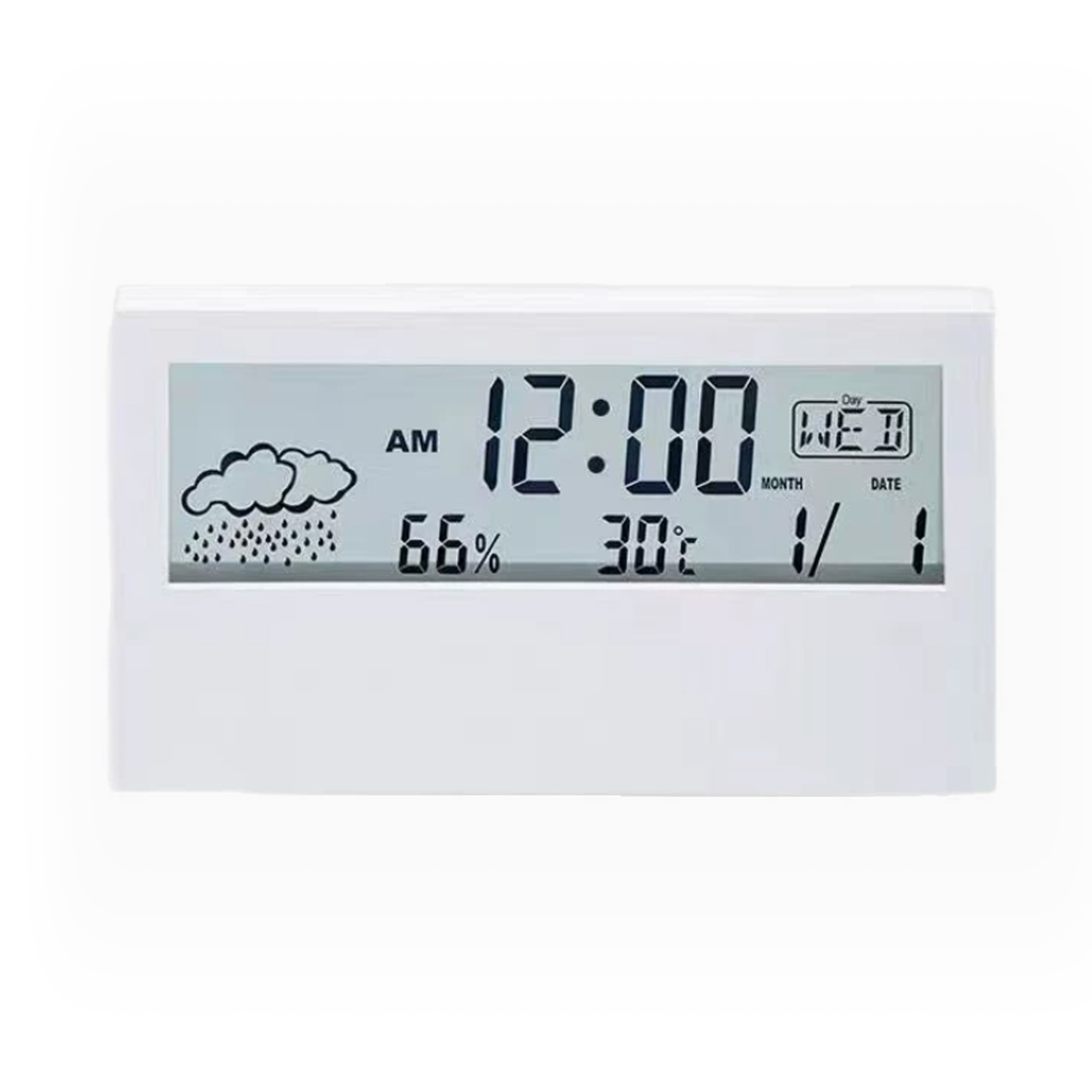 Alarm Clock With Temperature Humidity Display 3