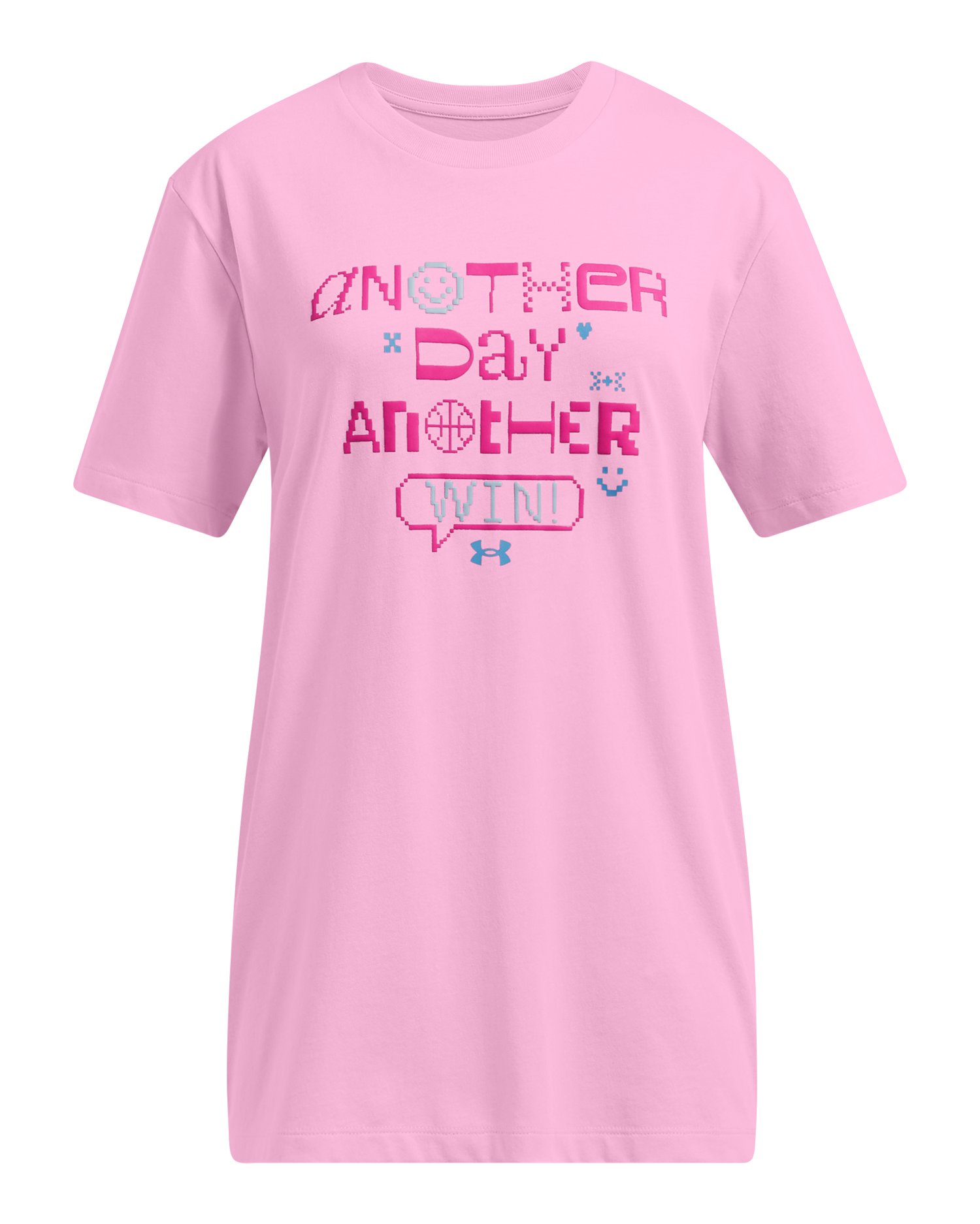 UA BF Oversized Another Day Girls' Short Sleeve 2