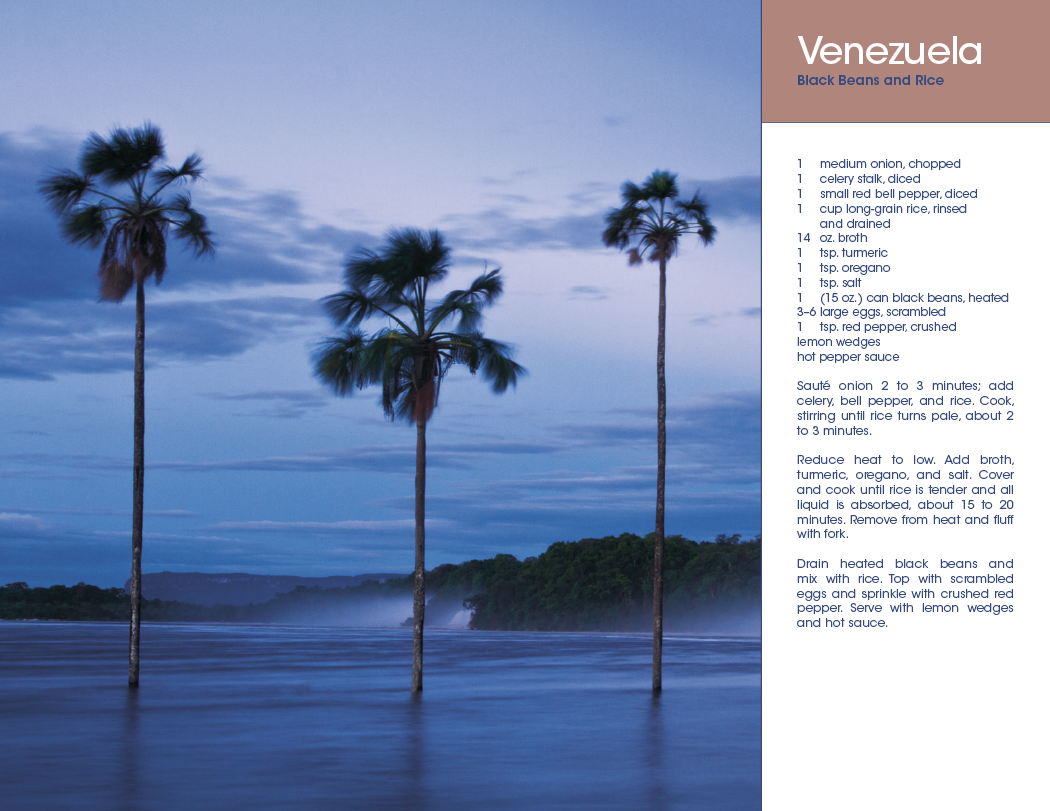 Triumph® Calendars World Scenes with Recipe Calendar 3