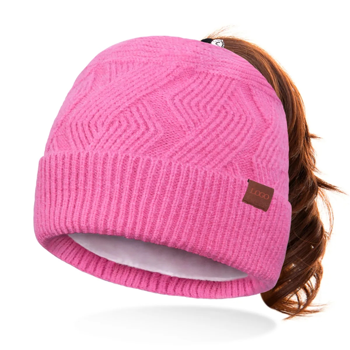 Women's Knitted Empty Top hat In Winter 2
