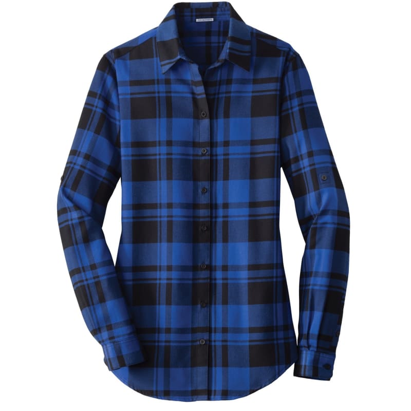 Port Authority Ladies Plaid Flannel Tunic . 10