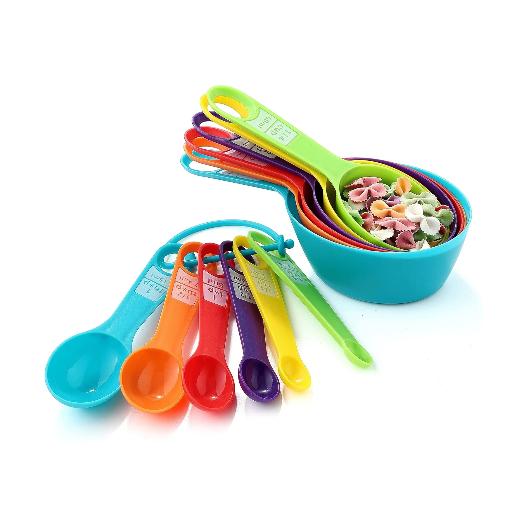 12PCS  Colorful Measuring Cups and Spoons Set