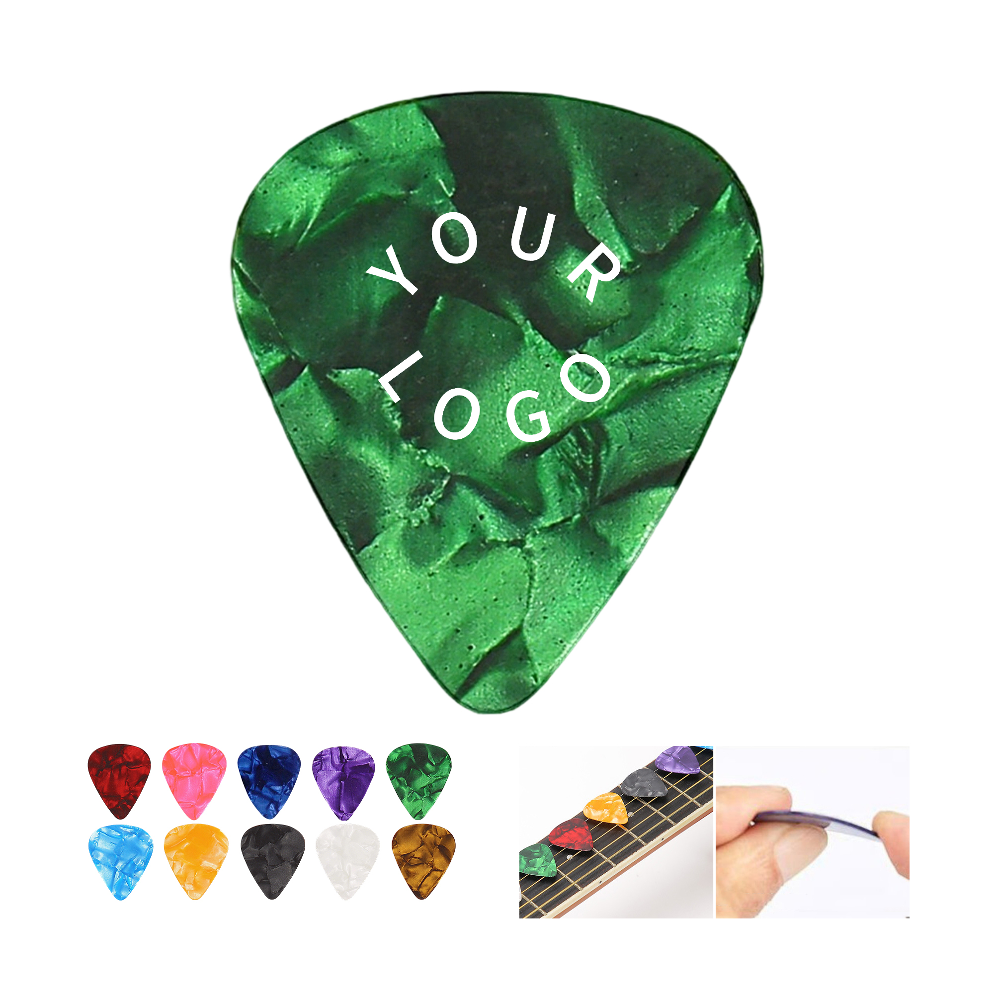 Customizable Guitar Plectrum Made of High-Quality Plastic 13
