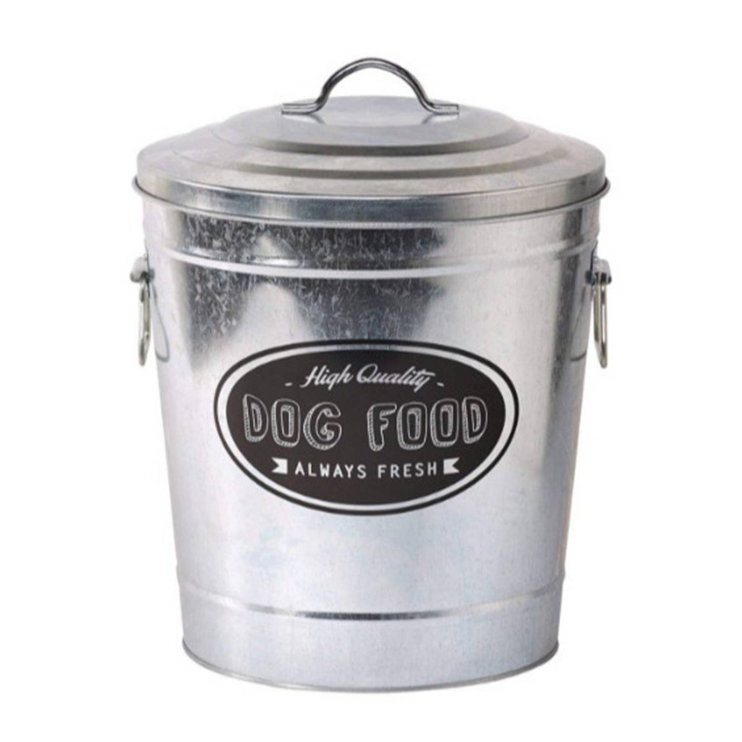 1Gallon Reusable Galvanized Pet Food Bin w/ Lid 5