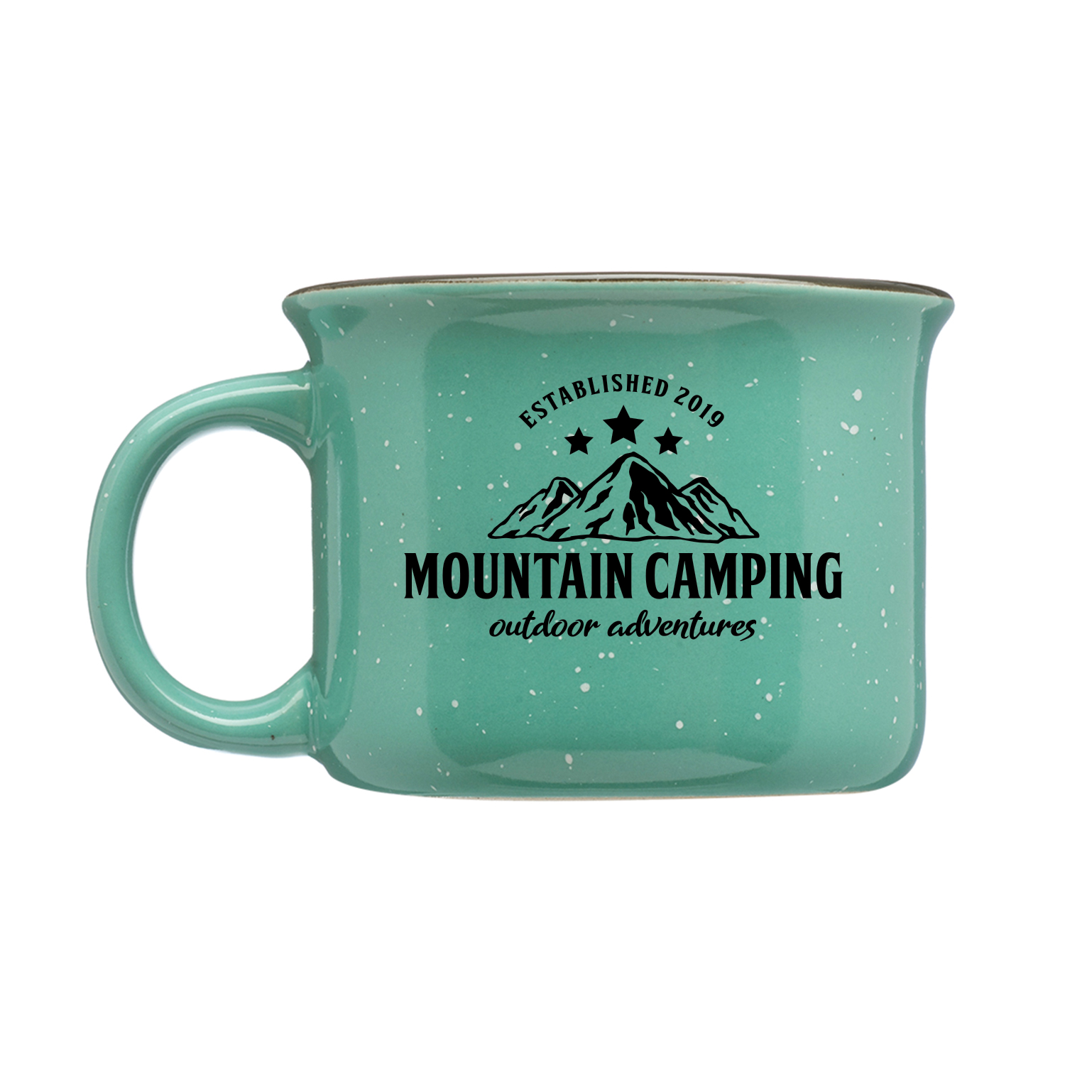 8 oz. Speckled Hearth Ceramic Mug (1 Color Imprint) 4