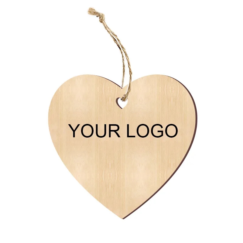 Wooden Hanging Heart Ornaments 8