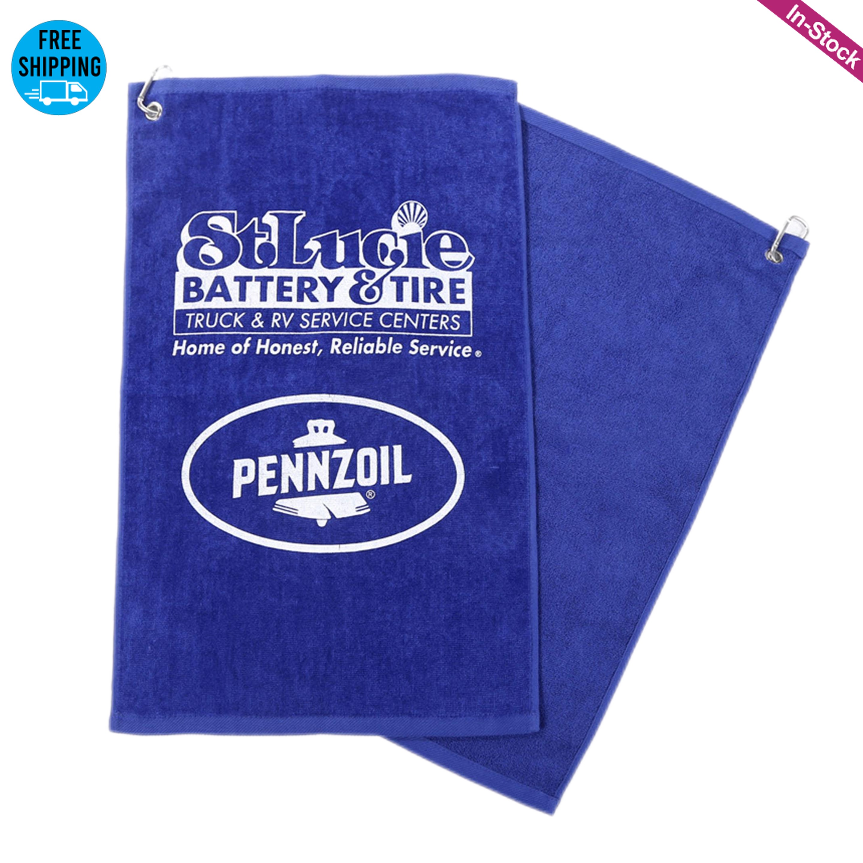 Imprinted Cotton Terry Velour Golf Towel 2