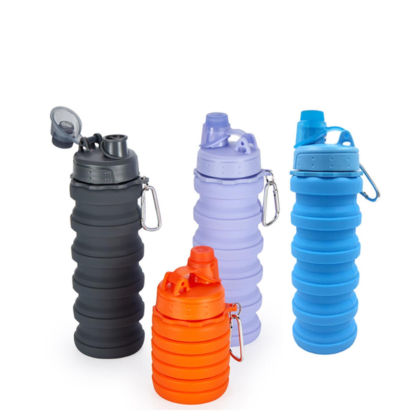 17OZ Foldable Silicone Water Bottle 2