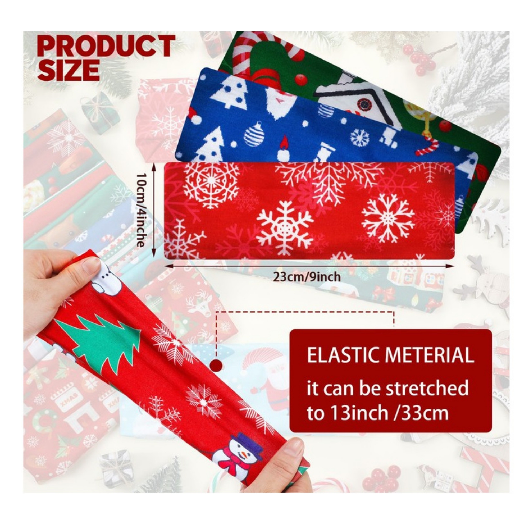Christmas Stretchy Headband 6