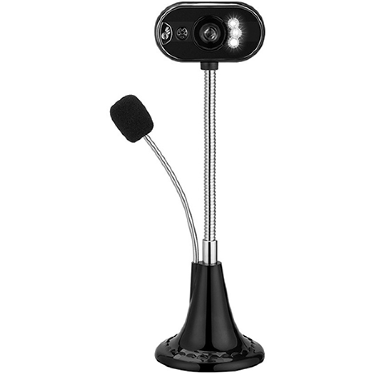 USB Webcam with Microphone & LED Light on Flexible Gooseneck for Streaming & Video Calls 6