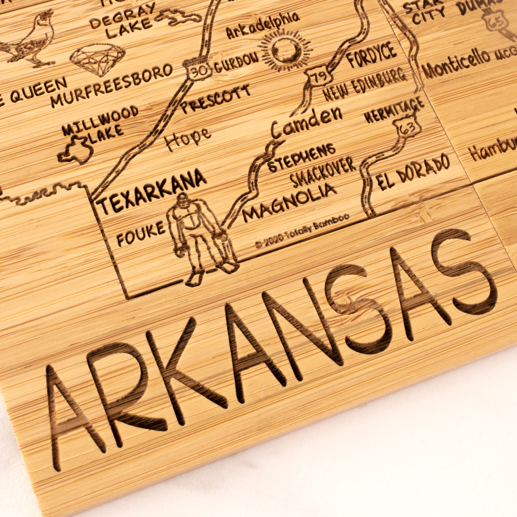 Arkansas Puzzle Coaster Set 8