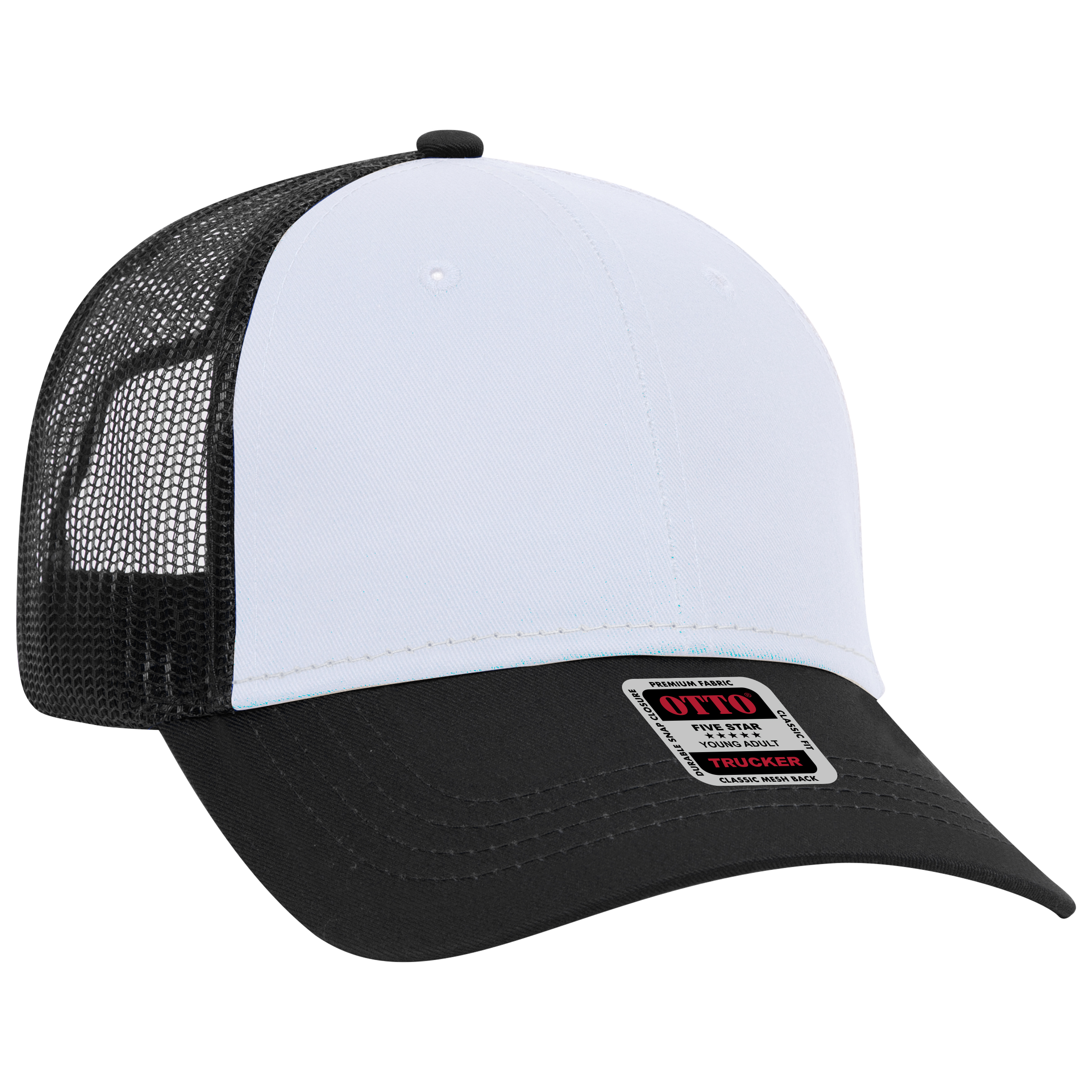 OTTO CAP® 6 Panel Low Profile Mesh Back Trucker Hat 240