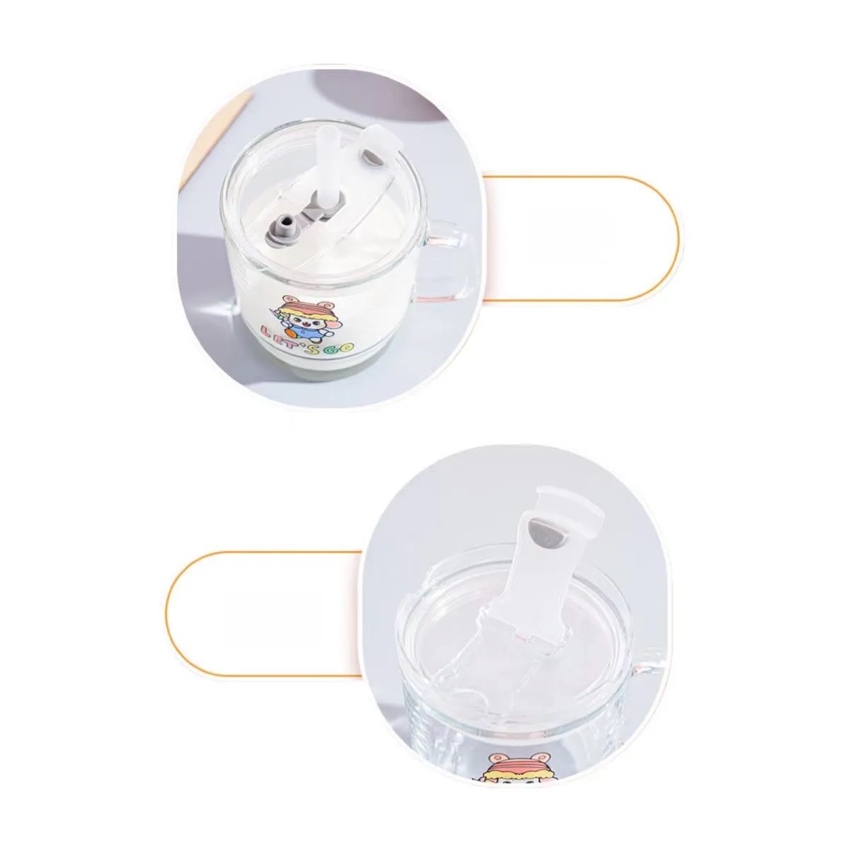 Glass Drinking Straw Cups 3