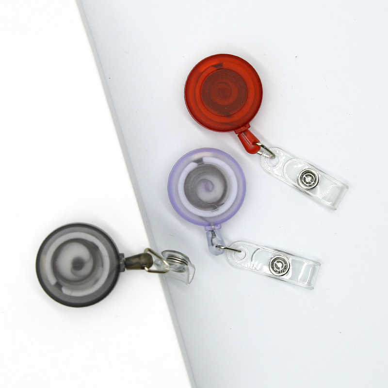Transparent Badge Reel with Back Clip 1