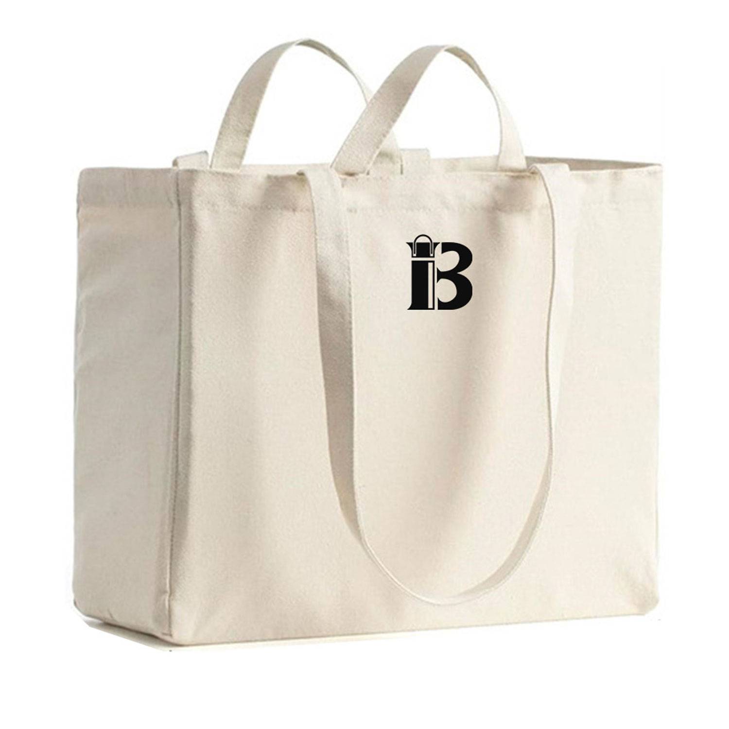 Foldable Washable Heavy-Duty Canvas Tote Bag w/ Handle, custom tote bag with logo imprint 2