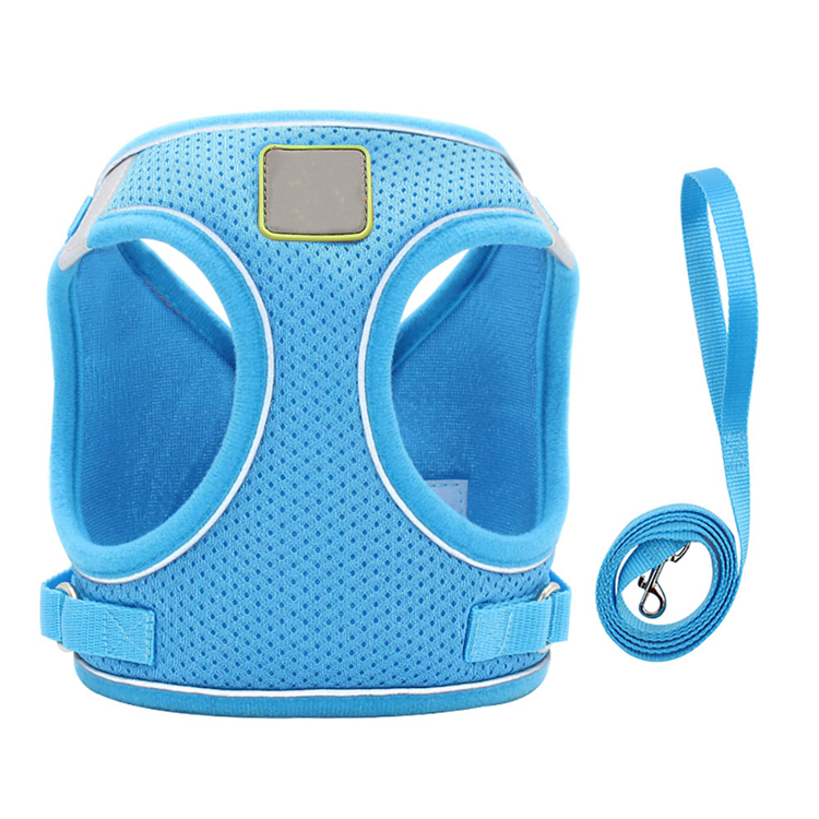 Adjustable Reflective No Pull Pet Dog Harness With 4