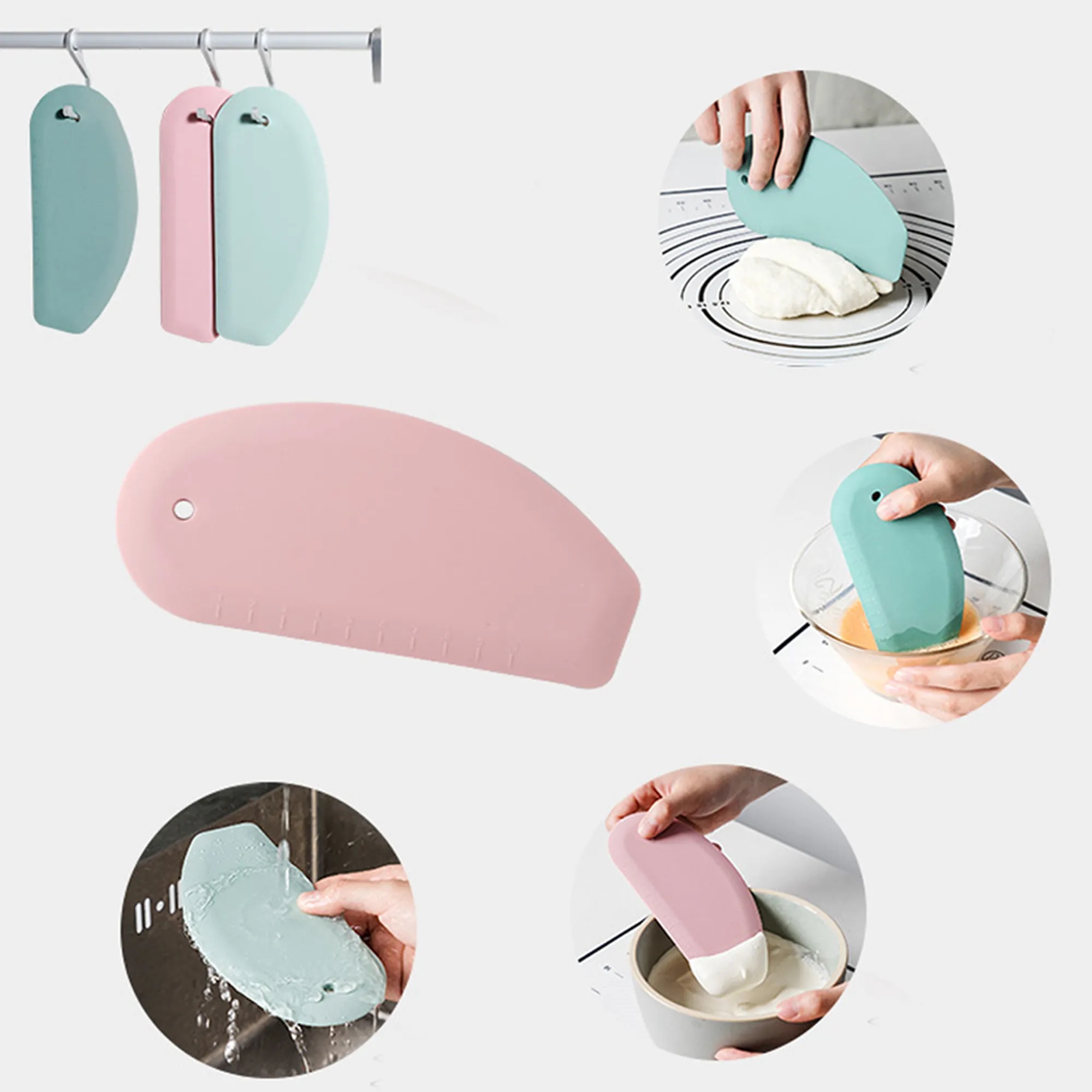 Silicone Dough Spatula Bowl Scrapers 6