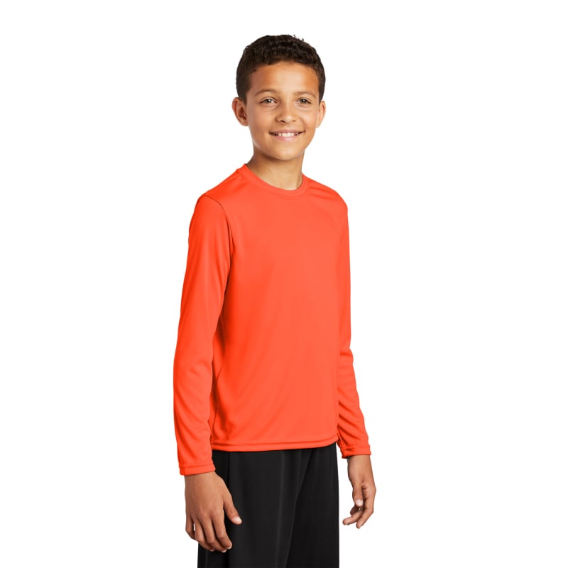 Sport-Tek Youth Long Sleeve PosiCharge Competitor Tee. 126