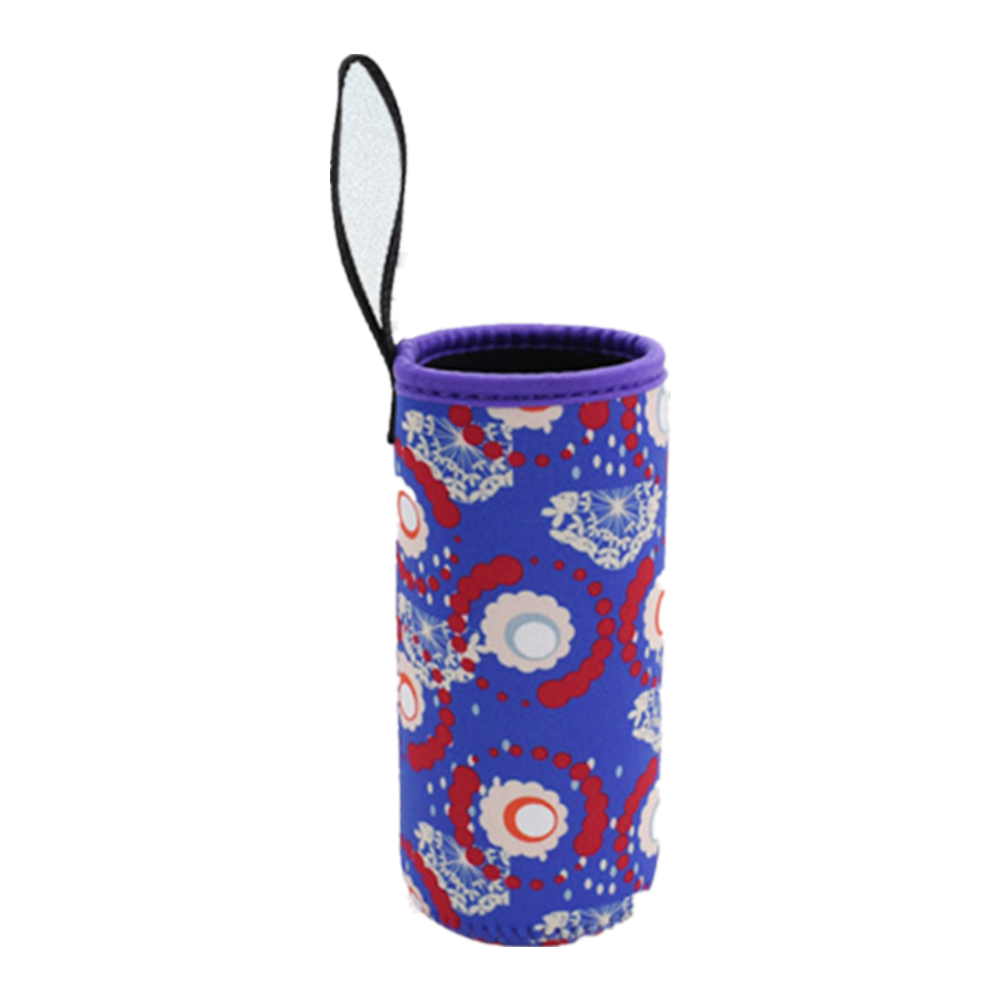 Neoprene Water Bottle Coolie With Handle, custom koozie with logo imprint 6