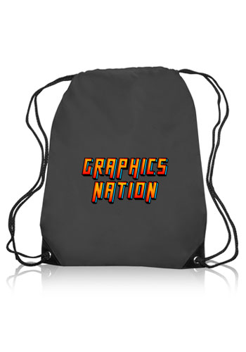 Black Trim Drawstring Bags 4