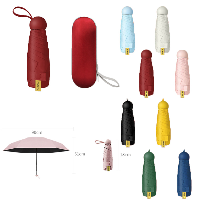 Ultra Light Anti-UV Mini Capsule Sun Umbrella 1
