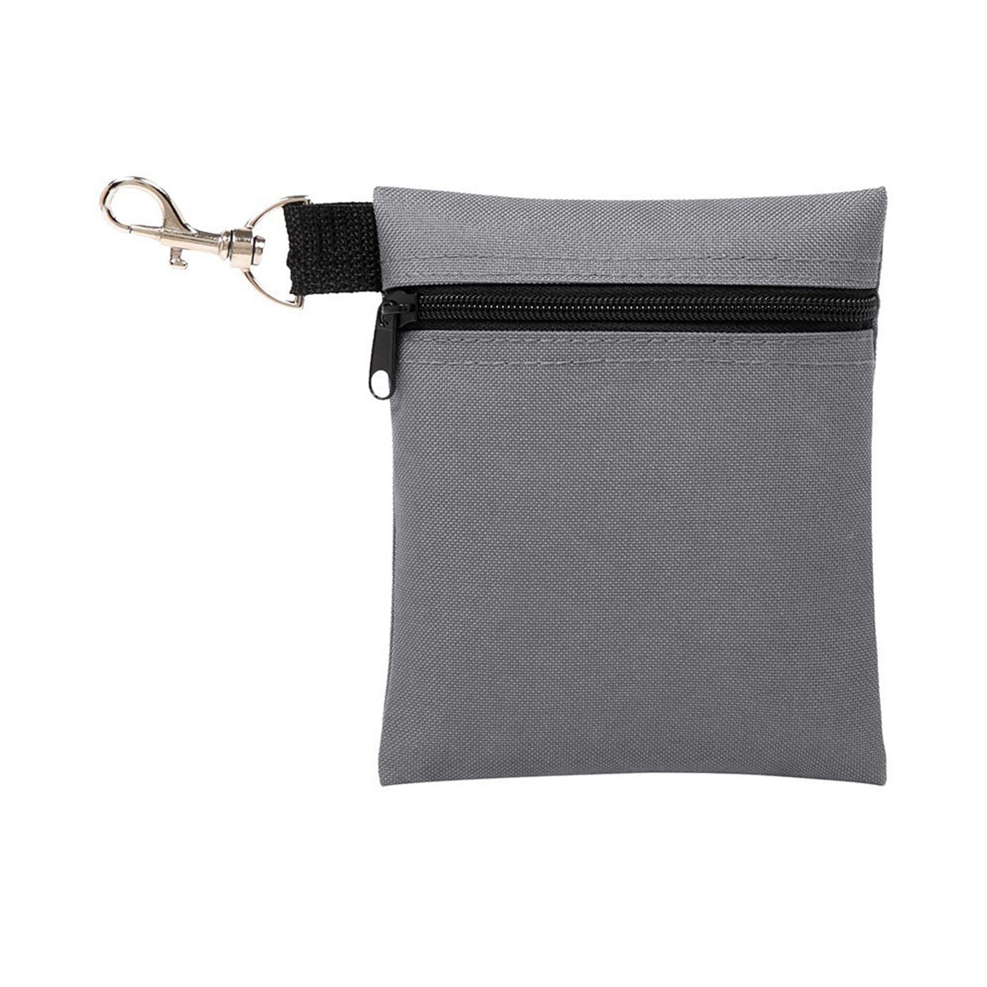 Polyester Zipper Golf Ball Pouch With Swivel Clip 3