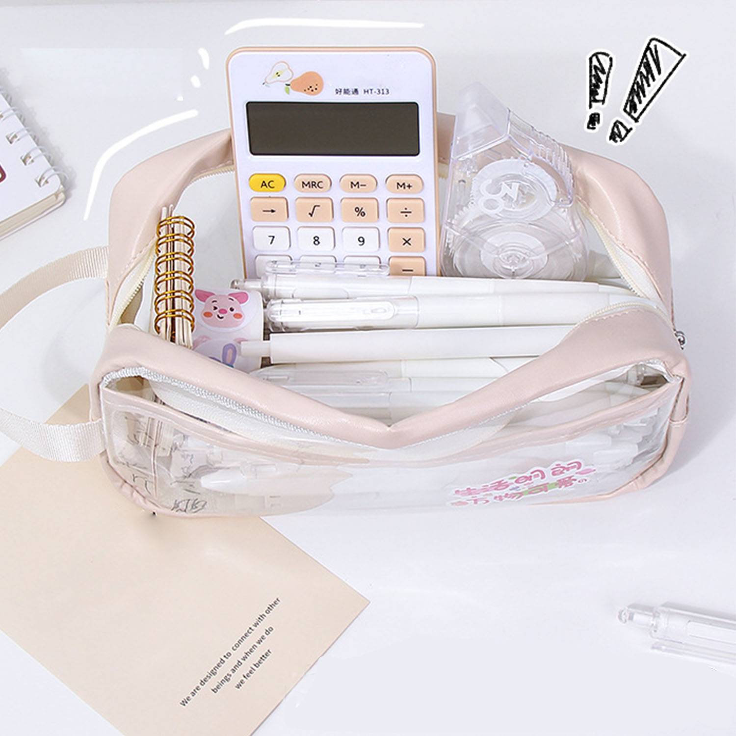 Transparent PVC Pencil Case 2