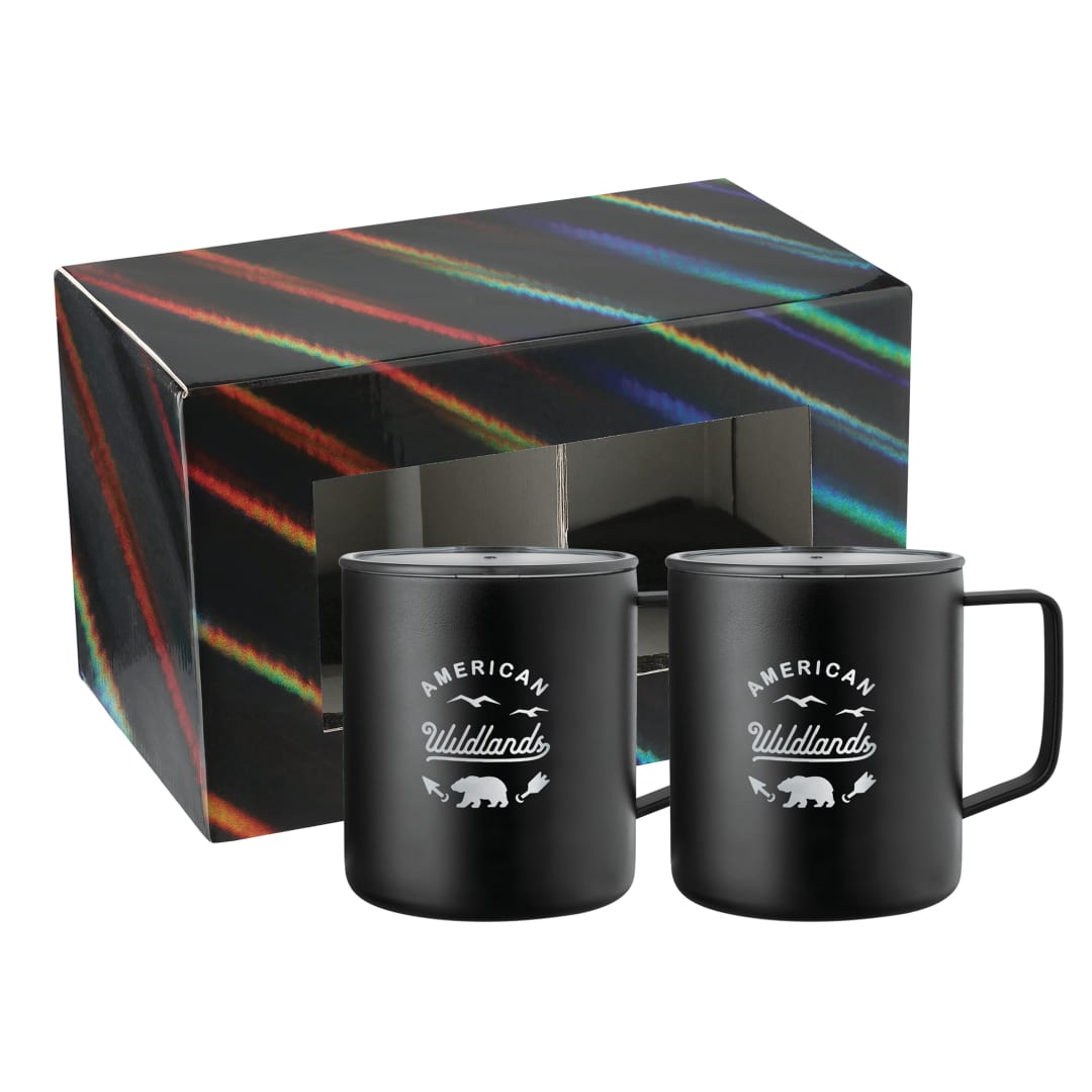 Rover Camp Mug 14oz Powder coated 2 in 1 Gift Set 22