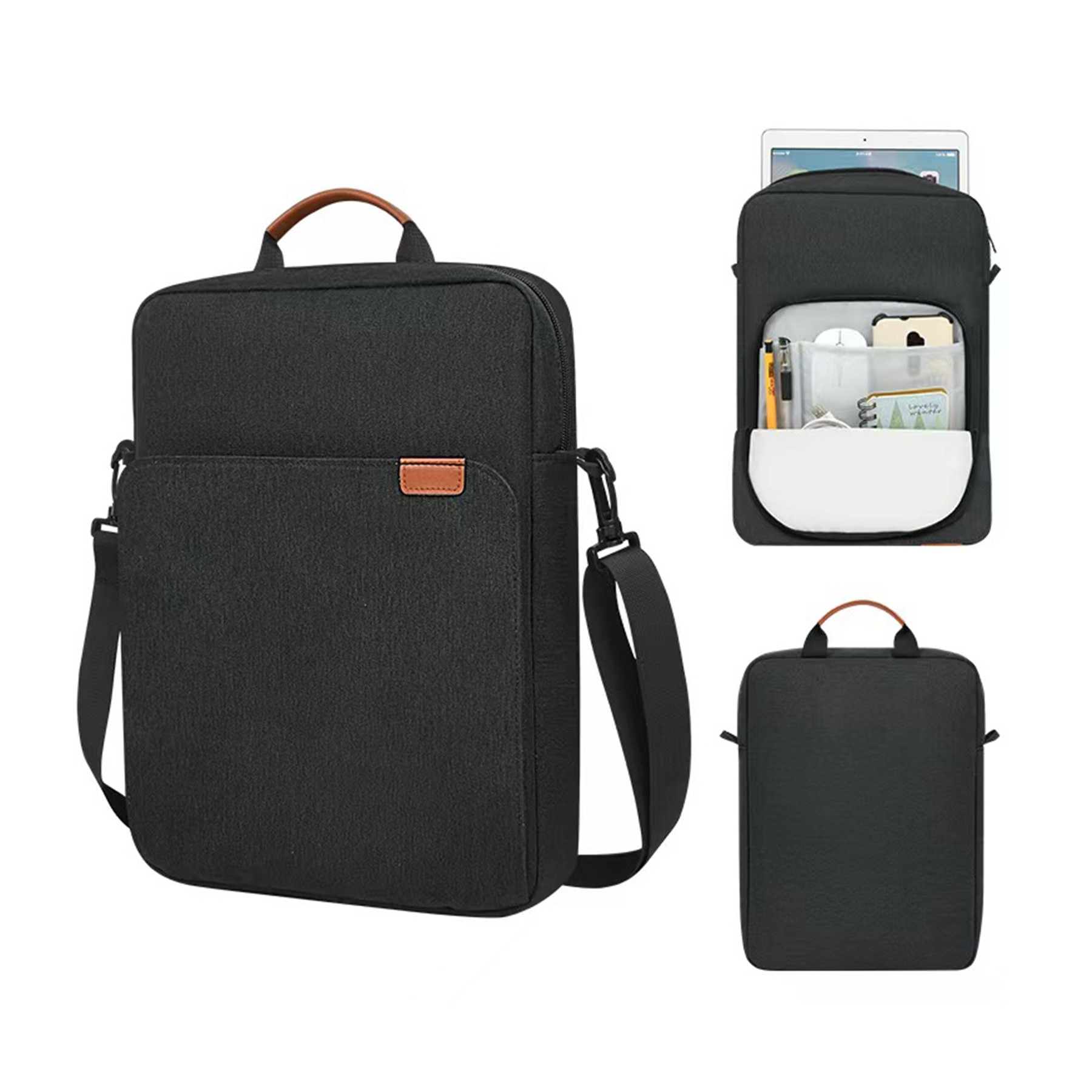 13.3 14 Inch Laptop Sleeve Bag with Shoulder Strap 3