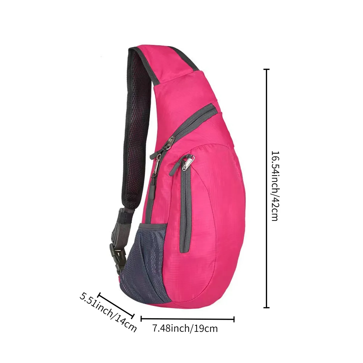 Customizable Foldable Crossbody Sling Bag For Travel Outdoor 5