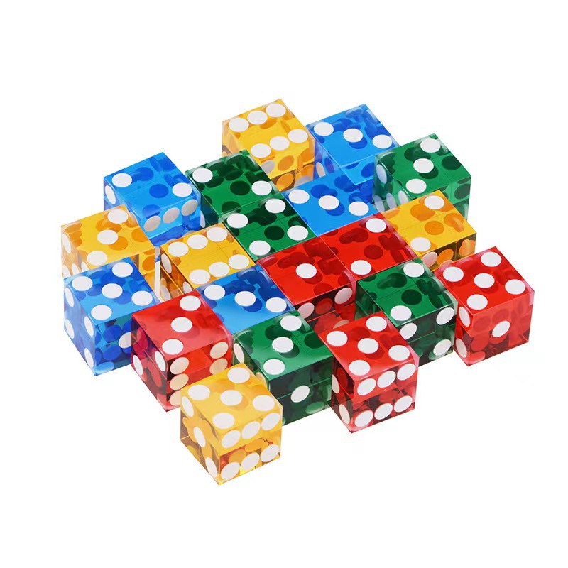 Acrylic Right Angle Roll Dice 3