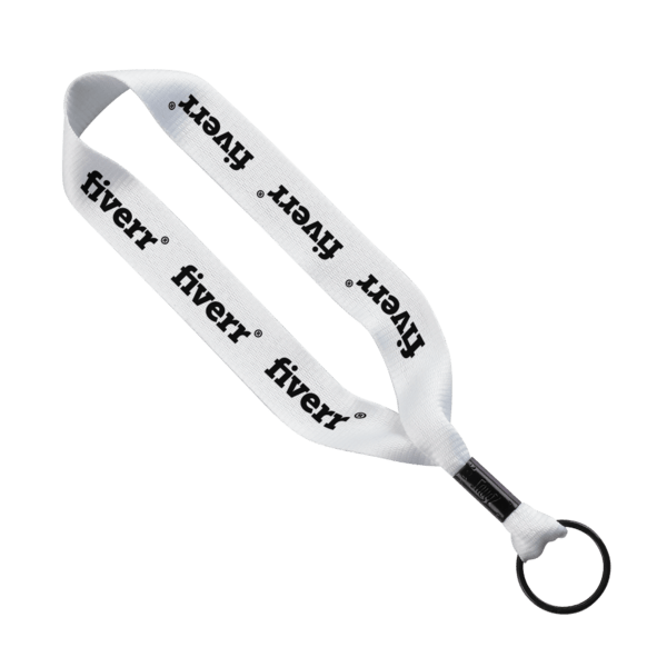 3/4" Polyester Key Chain with Crimp Split Ring 7
