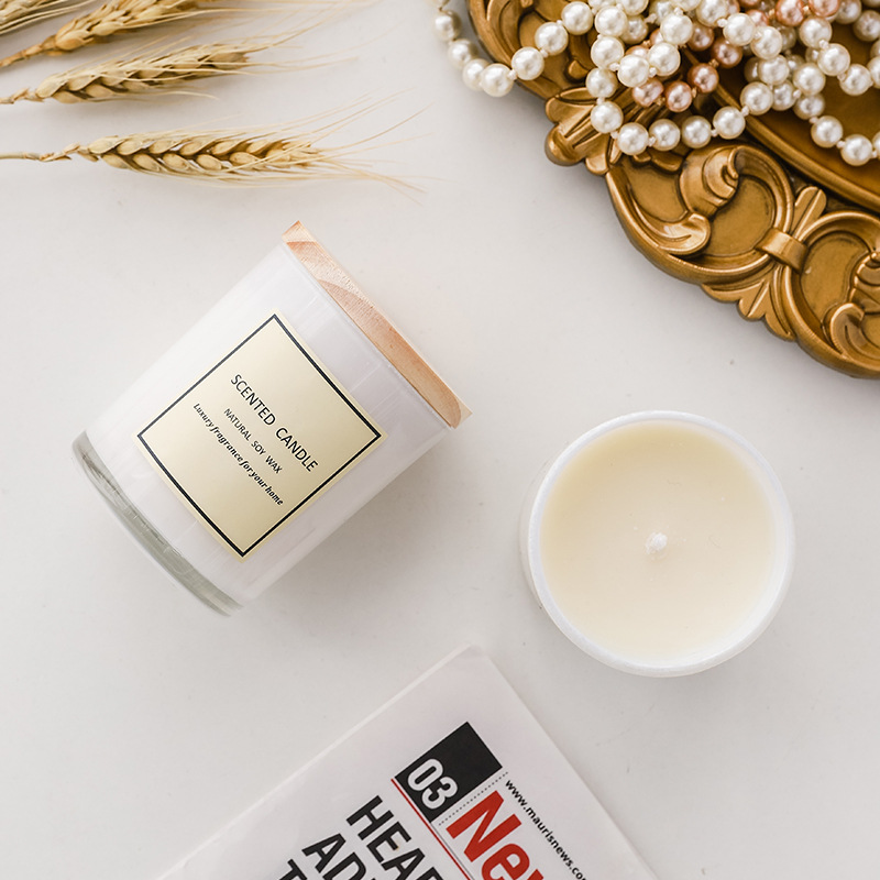 Soy Wax Candle with Bamboo Lid 3 oz 6